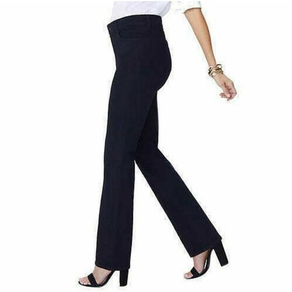 NWT NYDJ MARILYN STRAIGHT LEG JEANS WASH RINSE 2P (PETITE) - Picture 2 of 8